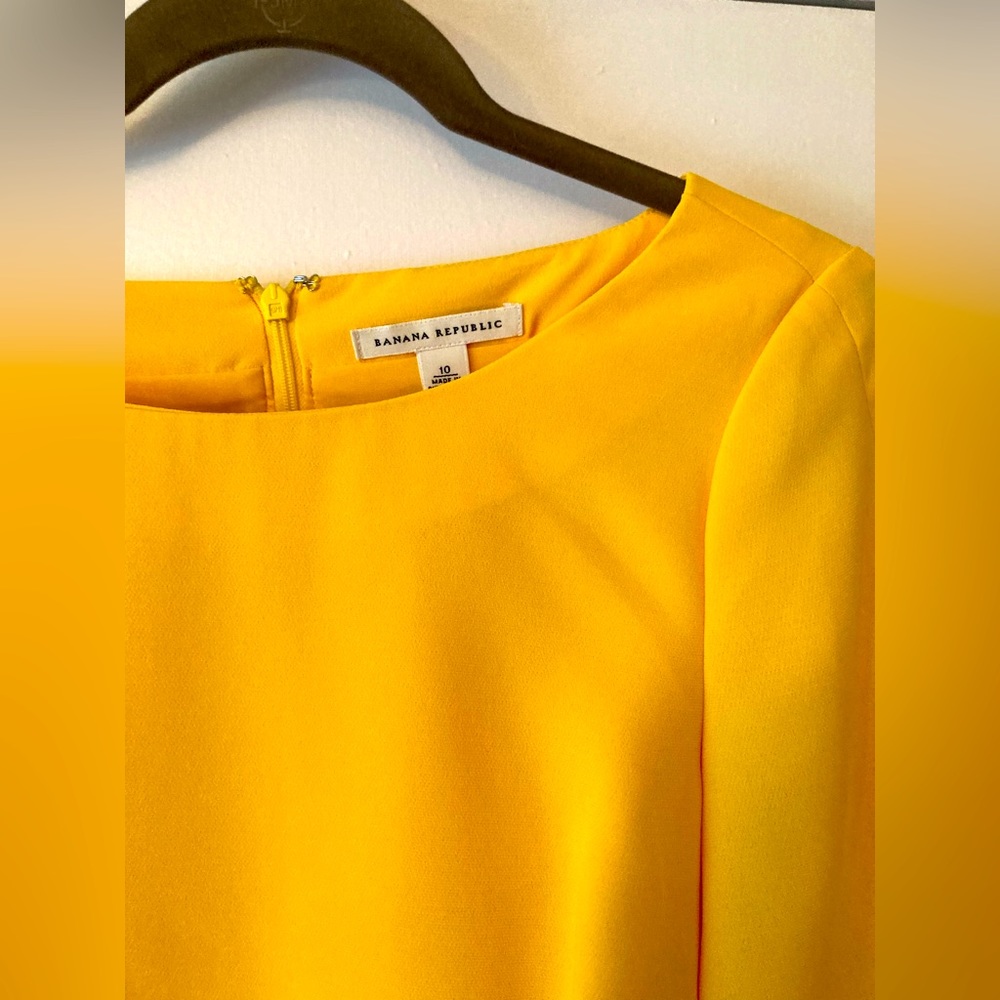 Banana Republic Yellow Shift Dress